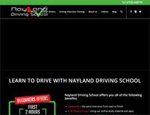 Tablet Screenshot of naylanddrivingschool.co.uk